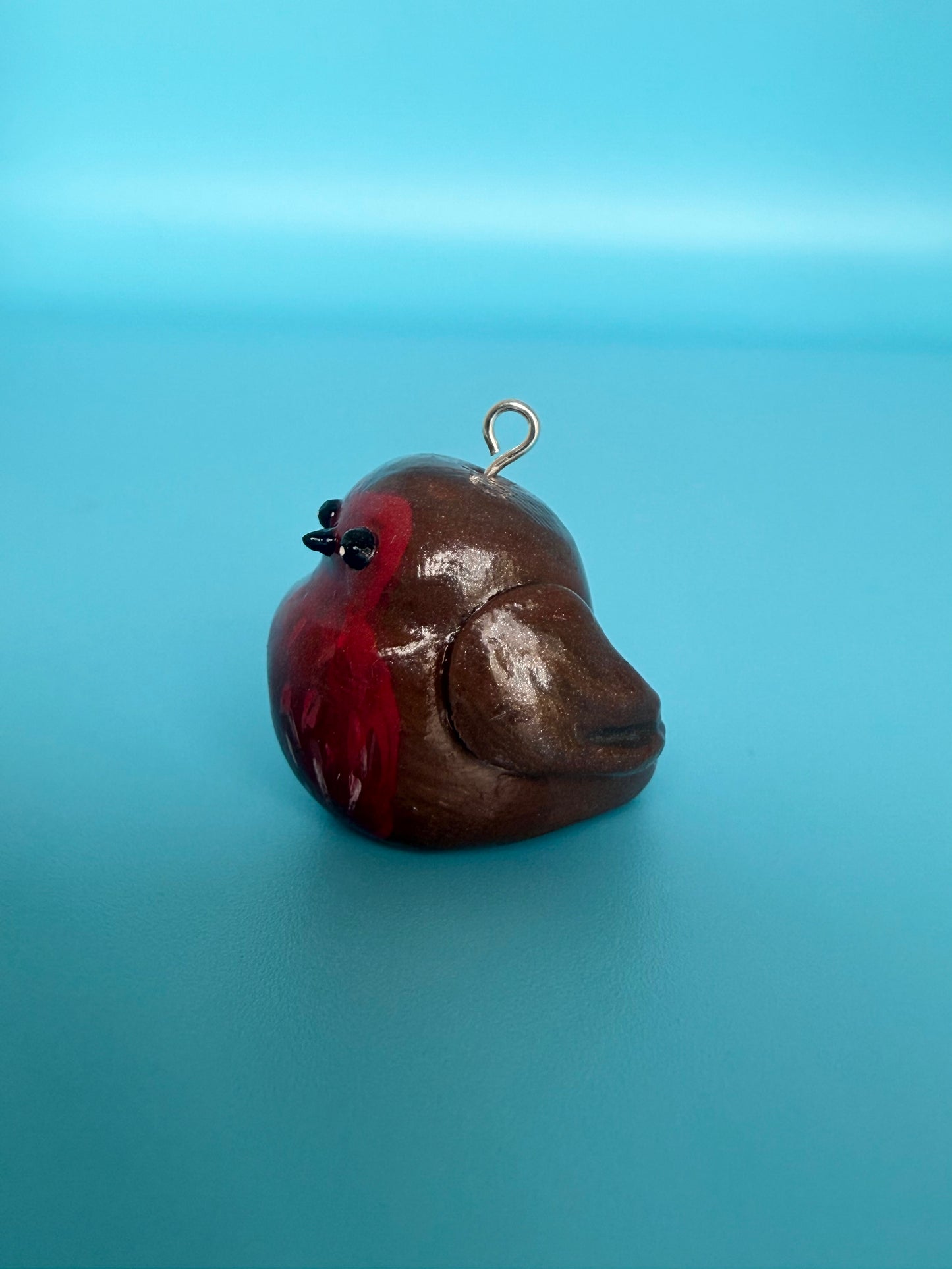 Tiny Robin Charm Desk Buddy, 0.75-Inch Clay Figure