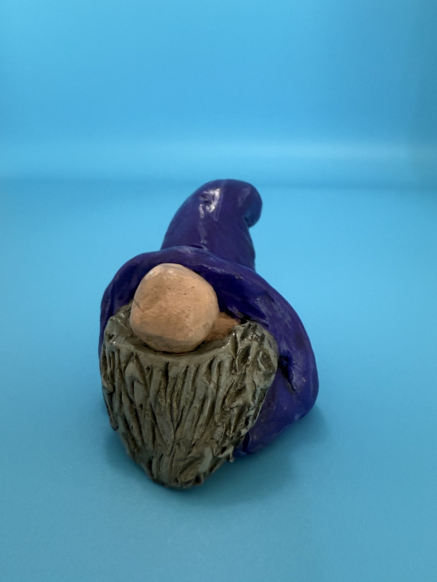 Shelf Settler Gnome — Purple Hat and Robes - GnomeNGarden