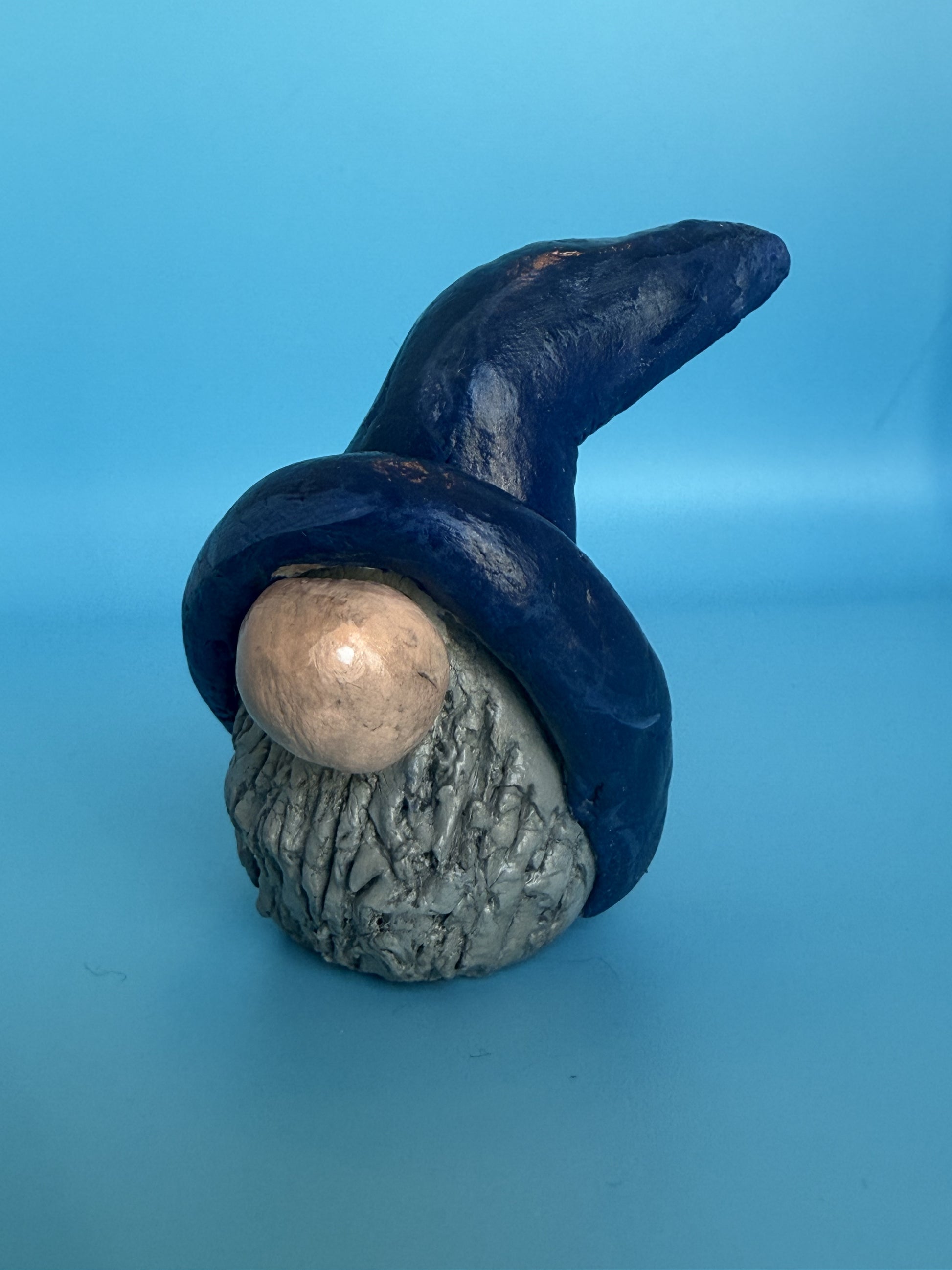 Shelf Settler Gnome — Blue Hat and Robes - GnomeNGarden